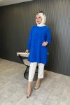 Basic Tunik Saks Mavisi